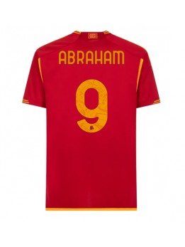 Moški Nogometna dresi replika AS Roma Tammy Abraham #9 Domači 2023-24 Kratek rokav